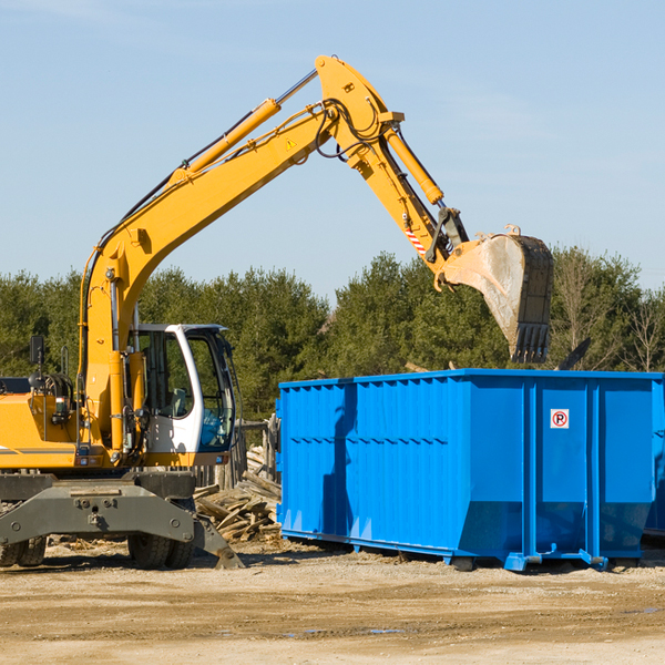 how does a residential dumpster rental service work in Long Barn